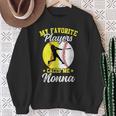 My Favorite Baseball Softball Players Calls Me Nonna Sweatshirt Gifts for Old Women