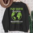 Flat Earthociety Flat Earther Conspiracy Theory スウェットシャツ 年配の女性への贈り物