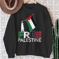 Free Palestine パレスチナ国旗 フリーガザtシャツ スウェットシャツ 年配の女性への贈り物