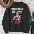 Frohen Pump Ihr Lappen 筋肉質サンタジム スウェットシャツ 年配の女性への贈り物