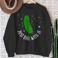 Bun Pickle-Just Dill With It スウェットシャツ 年配の女性への贈り物