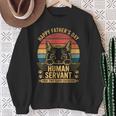 Cat Dad Lover For Vintage Father's Day Meow Daddy Sweatshirt Gifts for Old Women