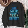 Eat Sleep Yeet Repeat Vintage Yeet Apparel Sweatshirt Gifts for Old Women
