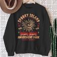 Halloween Spooky Island Est 2002 Amusement Park Skull Sweatshirt Gifts for Old Women
