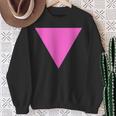 Gay Pride Upside Down Pink Triangle スウェットシャツ 年配の女性への贈り物