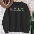 Goat Greatest Of All Time レインボーオールインチャンピオンtシャツ スウェットシャツ 年配の女性への贈り物