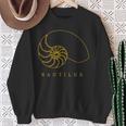 Golden Nautilus シェルtシャツ 海洋自然愛好家向け スウェットシャツ 年配の女性への贈り物