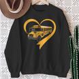 Heart School Bus Driver Sweatshirt Gifts for Old Women