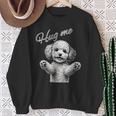 Hug Me トイプードル アートデザイン 可愛い おしゃれ 犬 動物 スウェットシャツ 年配の女性への贈り物
