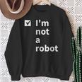 I'm Not A Robot Ai 人工知能ゲーマー スウェットシャツ 年配の女性への贈り物