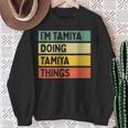 I'm Tamiya Doing Tamiya Things 面白い名言 スウェットシャツ 年配の女性への贈り物