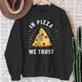 In Pizza We Trust Alleeing Eye Illuminati Faith スウェットシャツ 年配の女性への贈り物