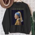 Johannesermeer アーティスト向け 真珠のイヤリングを持つ少女 スウェットシャツ 年配の女性への贈り物