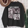 Let It Meow 面白い猫子猫の歌うギフト スウェットシャツ 年配の女性への贈り物