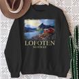 Lofoten ノルウェー キャビン ノルディック フィヨルド ベルゲン オーロラ スウェットシャツ 年配の女性への贈り物