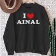 I Love Ainal 私は愛する Ainal スウェットシャツ 年配の女性への贈り物