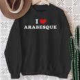 I Love Arabesque I Heart アラベスク スウェットシャツ 年配の女性への贈り物