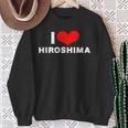 I Love Hiroshima 愛 ハート 広島 広島県 日本 お土産 かわいい おしゃれ スウェットシャツ 年配の女性への贈り物