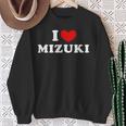 I Love Mizuki 私は愛する Mizuki スウェットシャツ 年配の女性への贈り物
