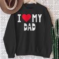 I Love My Dad シャツ I Heart Dad Love Dad スウェットシャツ 年配の女性への贈り物