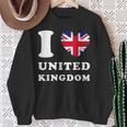 I Love United Kingdom ハートフラッグ イギリス Uk グレートブリテン スウェットシャツ 年配の女性への贈り物