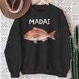Madai 真鯛 マダイ 魚好き 願掛け 釣り好き 海釣り 趣味 おもしろ 寿司ネタ 趣味釣り 船釣り 釣り スウェットシャツ 年配の女性への贈り物