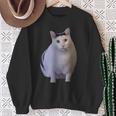 Meme Huh Catミームハァキャット面白い スウェットシャツ 年配の女性への贈り物