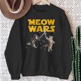 Meow Wars 猫好きのための面白いグラフィック スウェットシャツ 年配の女性への贈り物