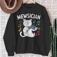 Músico Gato Divertido Gatito Tocandoiolín Instrumento Musical Camisa de entrenamiento Regalos para ancianas