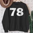 Number 78 、Eventy-8 ジャージ スポーツ 誕生日 スウェットシャツ 年配の女性への贈り物
