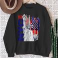 Nyc ニューヨーク市自由の女神 アメリカ国旗 スウェットシャツ 年配の女性への贈り物