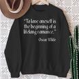 Oscar Wilde シャツ To Love Yourself 引用 スウェットシャツ 年配の女性への贈り物