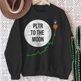 Pltr トゥザムーン株式ティッカー Wsb 面白いミーム スウェットシャツ 年配の女性への贈り物