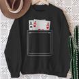 Pocket Aces Pokerpades & Heart 面白いポーカー ギフト スウェットシャツ 年配の女性への贈り物