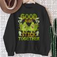 Pot Lovers マリファナ Good Budstick Together Cannabis Weed スウェットシャツ 年配の女性への贈り物