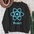 Reactjs ReactJs 公式ロゴ Javascript フレームワーク スウェットシャツ 年配の女性への贈り物