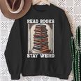 Read Bookstay Weird Bookworm Reading Book Lover Book スウェットシャツ 年配の女性への贈り物