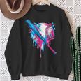 Respect The Drip Baseball Drip Boys Ice Cream Drip Youth Sweatshirt Gifts for Old Women