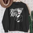 Rockabilly Rebel Blonde Pinup With Attitude Graphic スウェットシャツ 年配の女性への贈り物