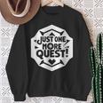 Rpg愛好家のためのjust One More Quest Gamer スウェットシャツ 年配の女性への贈り物