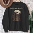 Save The Planet かわいいラッコ。 スウェットシャツ 年配の女性への贈り物