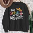 Senorita Margarita Lover Cinco De Mayo Fiesta ギフト スウェットシャツ 年配の女性への贈り物