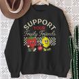 Support Your Fruity Friends Gay Pride Month Lgbtq Fruit Ally Sweatshirt Gifts for Old Women