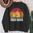 Taco King For Tacos Lover メキシカンタコス ファニー タコス サンセット スウェットシャツ 年配の女性への贈り物