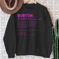 Team Burton 姓 誕生日や家族の集まりに スウェットシャツ 年配の女性への贈り物