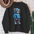 Graphic Teddy Bear Cool Bears Hip Hop Streetwear Colorful Sweatshirt Gifts for Old Women