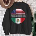 This Is My Pride フラッグ メキシカン アメリカン チカーノ チカーナ メンズ スウェットシャツ 年配の女性への贈り物