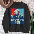Trump Defund The Fbi ビンテージ プロトランプ 2024 愛国的 スウェットシャツ 年配の女性への贈り物