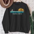 Vintage Amity 1975 Sunset Retro Sailboat Summer Vibes Sweatshirt Gifts for Old Women