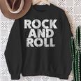 Vintage Grunge Old Rock & Roll Music Rock And Roll スウェットシャツ 年配の女性への贈り物